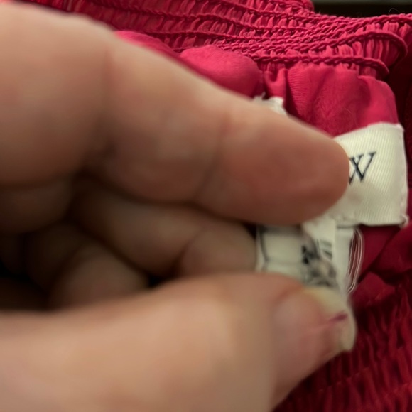 J. Crew light silky fabric. Self Lined. Beautiful tucked or left outside. Med - Picture 2 of 6